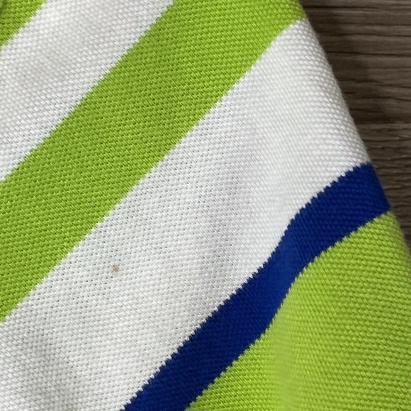 US Polo Assn Polo Shirt Mens XL White Green Blue Stripe Embroider Small Red Logo - Picture 8 of 12